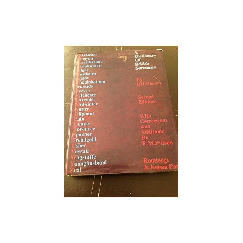 Dictionary of British Surnames Hardback Book