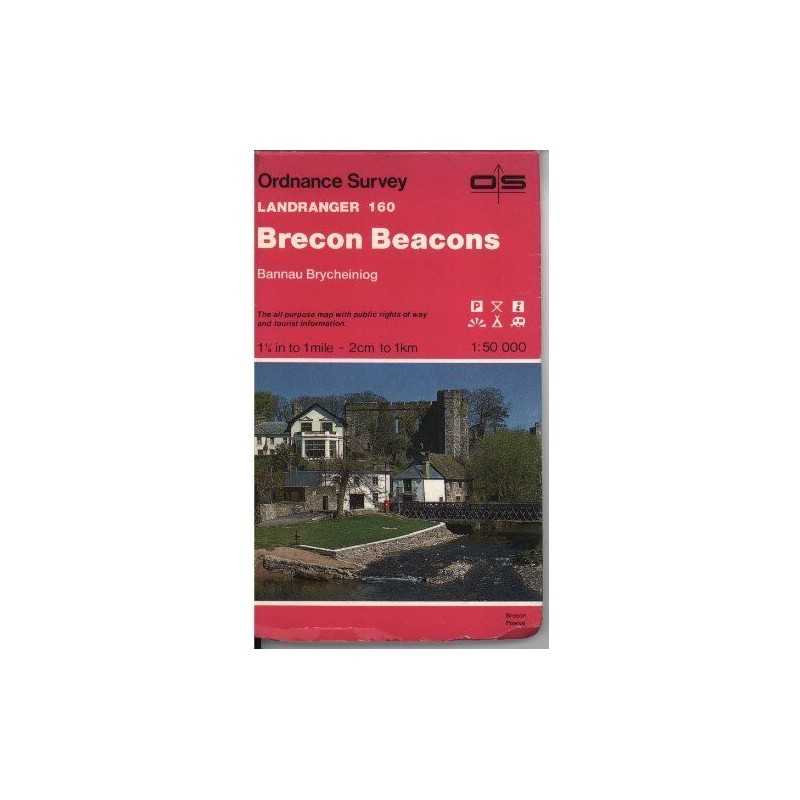 Landranger Maps: Brecon Beacons Sheet 16... by Ordnance Survey Sheet map, folded