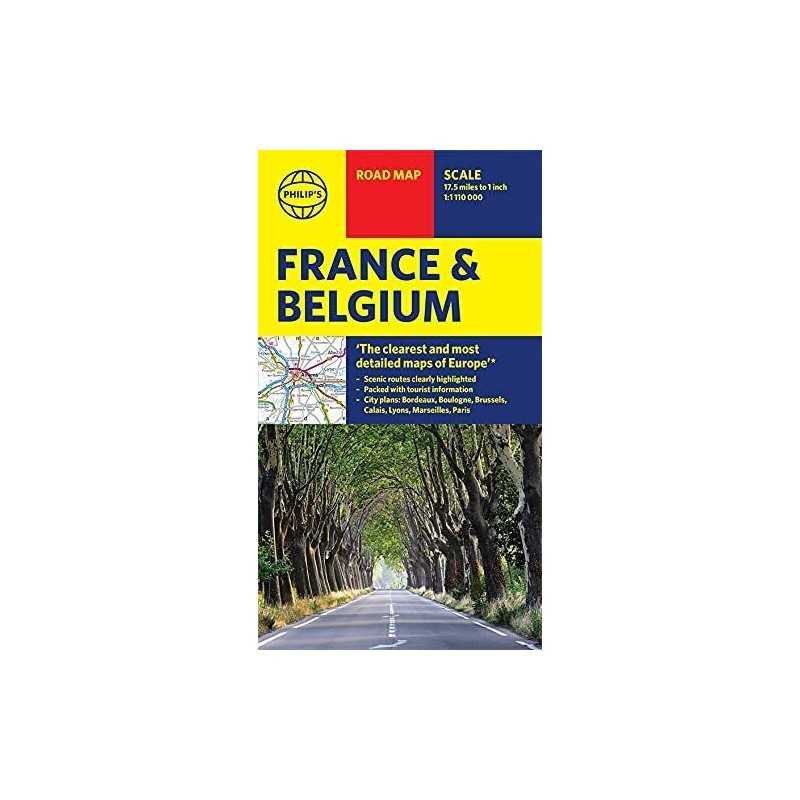 Philips Road Map France and Belgium ..., Philips Maps