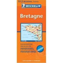 Bretagne 2004 (Michelin Regional Maps) Sheet map Book