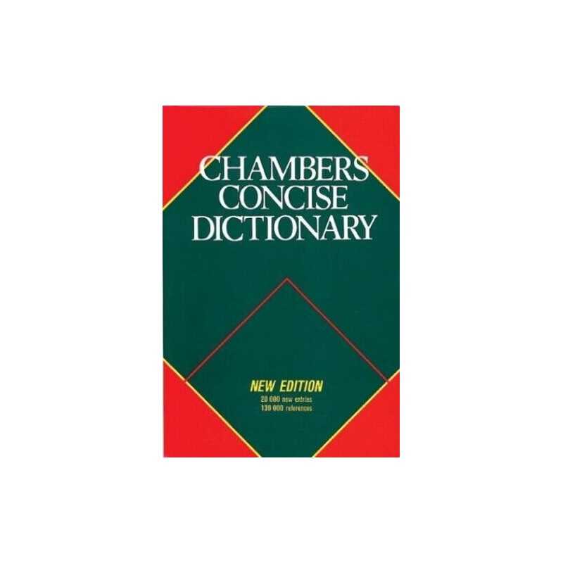 Chambers Concise Dictionary by Chambers Hardback Book