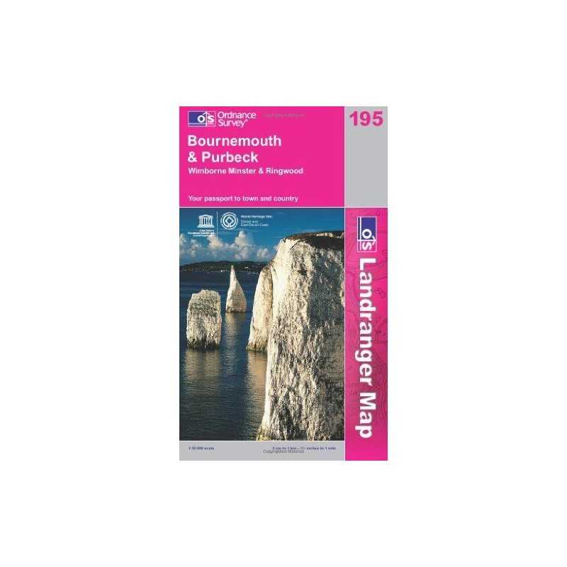 Bournemouth and Purbeck, Wimborne Minste... by Ordnance Survey Sheet map, folded