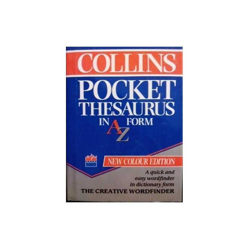 Collins Pocket Thesaurus In A-Z Form Hardback Book