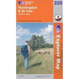 Huntingdon and St.Ives, Grafham Water (E... by Ordnance Survey Sheet map, folded