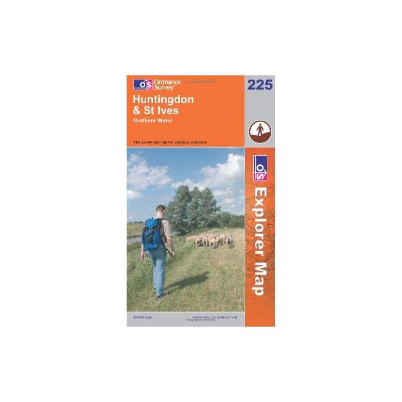 Huntingdon and St.Ives, Grafham Water (E... by Ordnance Survey Sheet map, folded