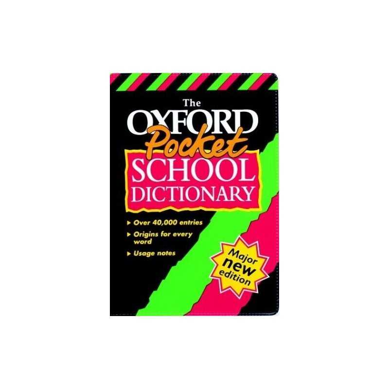 Pocket School Dictionary Paperback Book