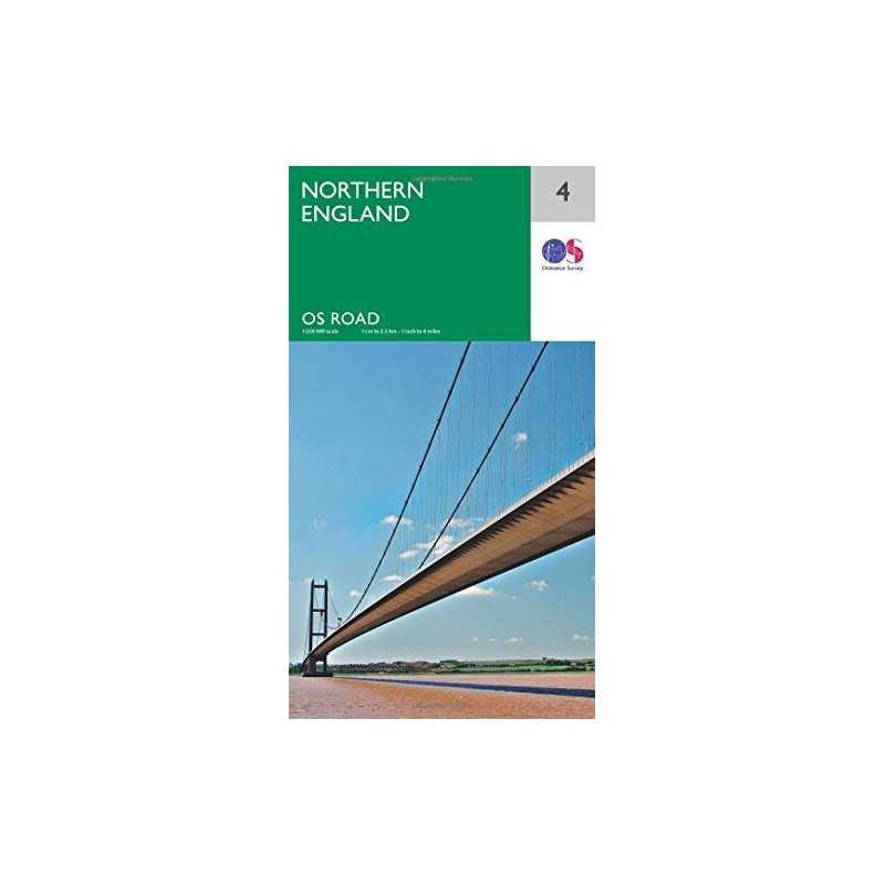 OS Road Map 4 Northern England by Ordnance Survey Book