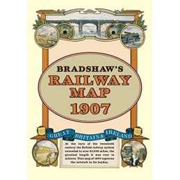 Bradshaws Railway Folded Map 1907 by Bradshaw, George Book