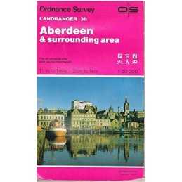 Aberdeen and Surrounding Area (Sheet 38)... by Ordnance Survey Sheet map, folded
