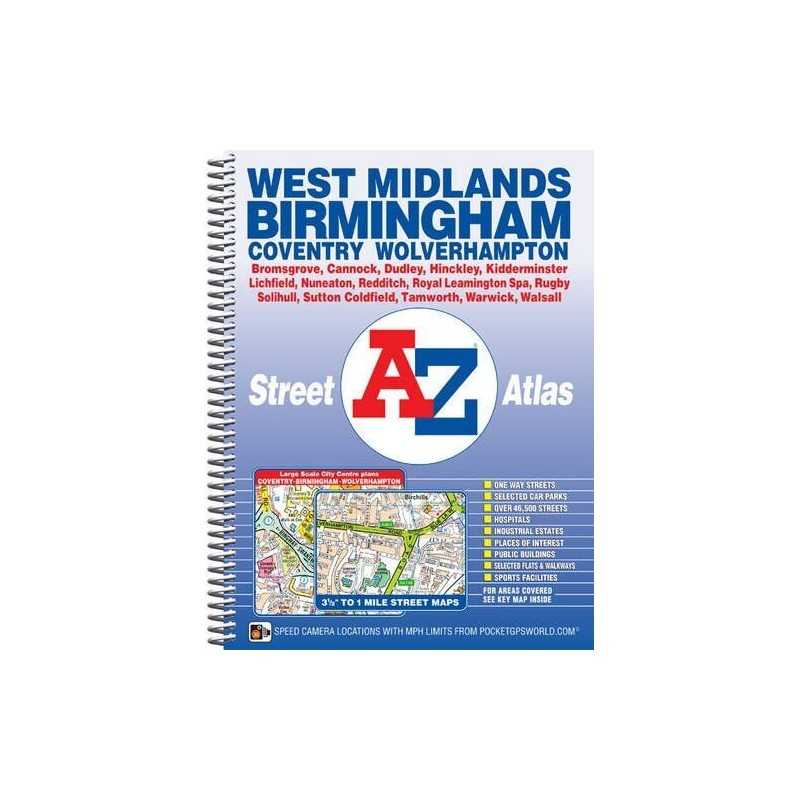 West Midlands Street Atlas (spiral) (A-Z... by Geographers A-Z Map Spiral bound