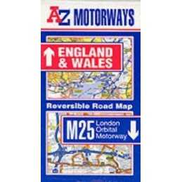 A-Z Motorways and M25 Reversible Ro... by Geographers A-Z Map Sheet map, folded