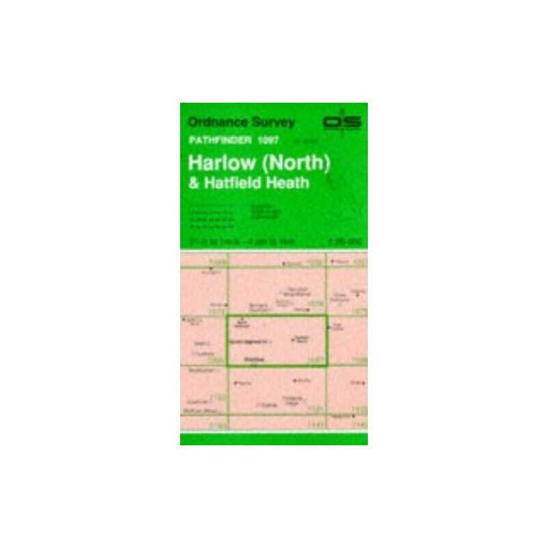 Pathfinder Maps: Harlow (North) and Hatf... by Ordnance Survey Sheet map, folded