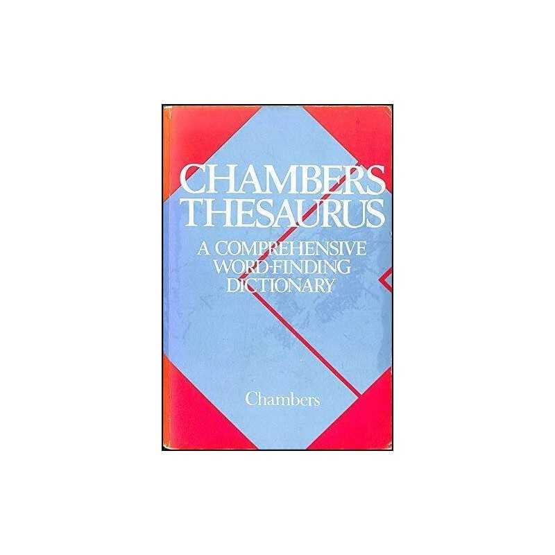 Chambers Thesaurus: A Comprehensive Word-fi... by Seaton, & Davidson & Paperback