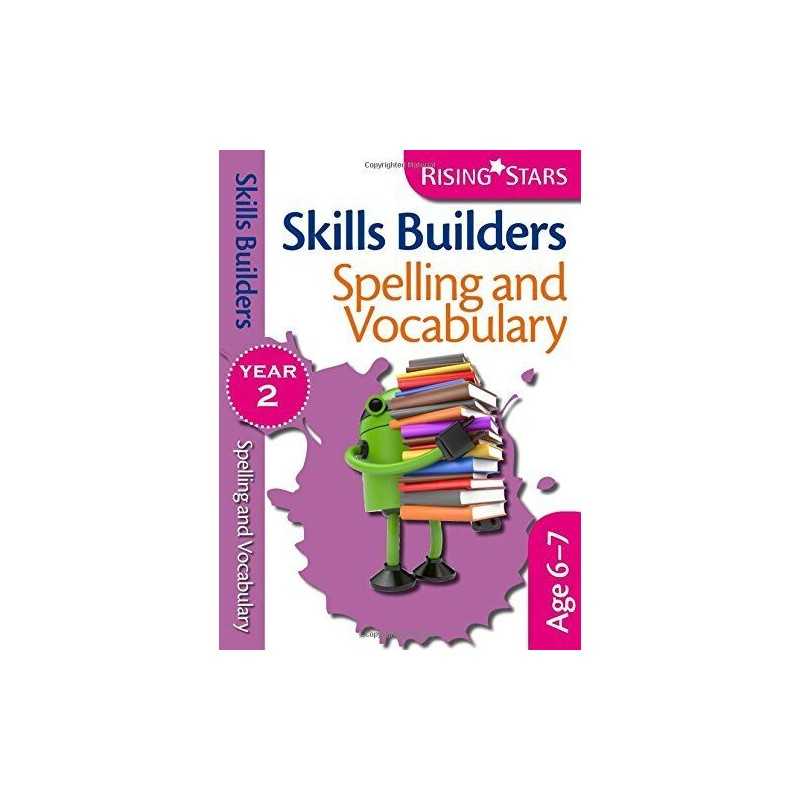 Rising Stars Skills Builders Spelling & Vocabulary Year 2 by Brenda Stones Book