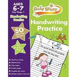 Gold Stars Handwriting Practice Ages 6-7 KS1 by Parragon Book  Fast