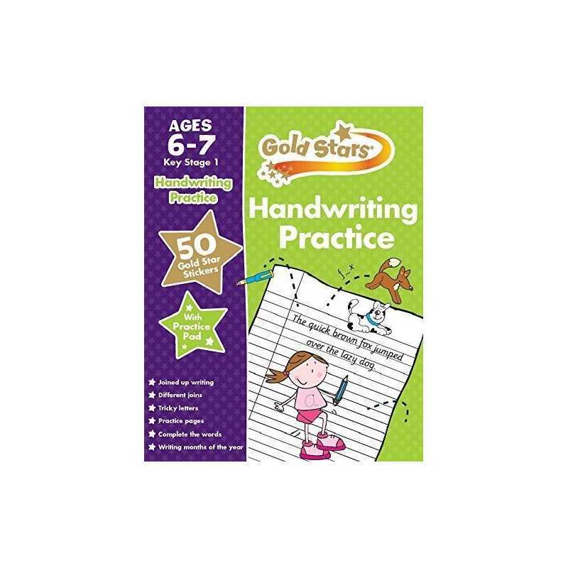 Gold Stars Handwriting Practice Ages 6-7 KS1 by Parragon Book  Fast
