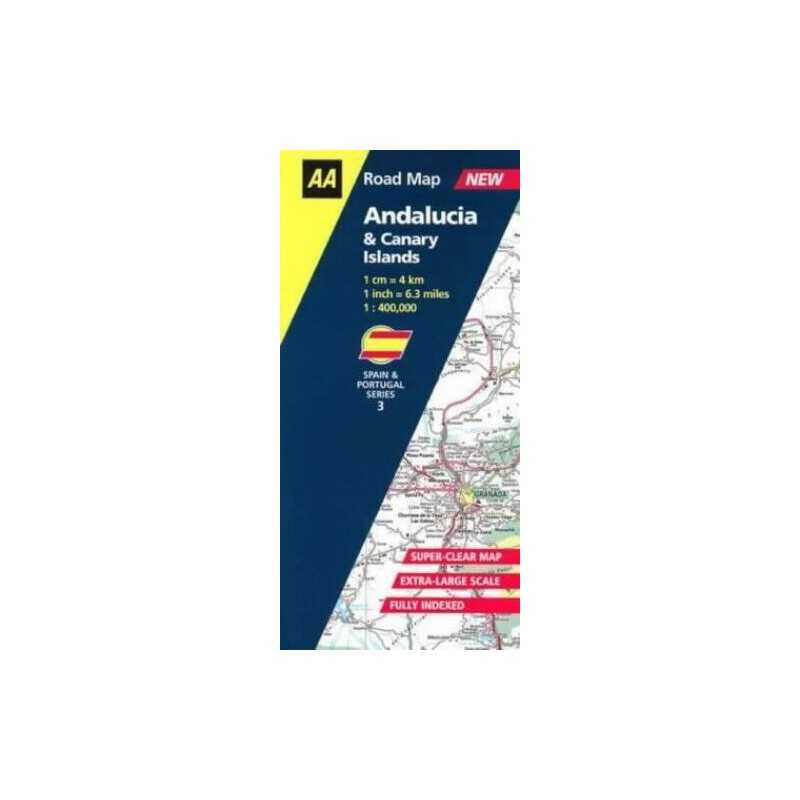 Andalucia and Canary Isles (AA Road Map Spain &... by Portugal Sheet map, folded