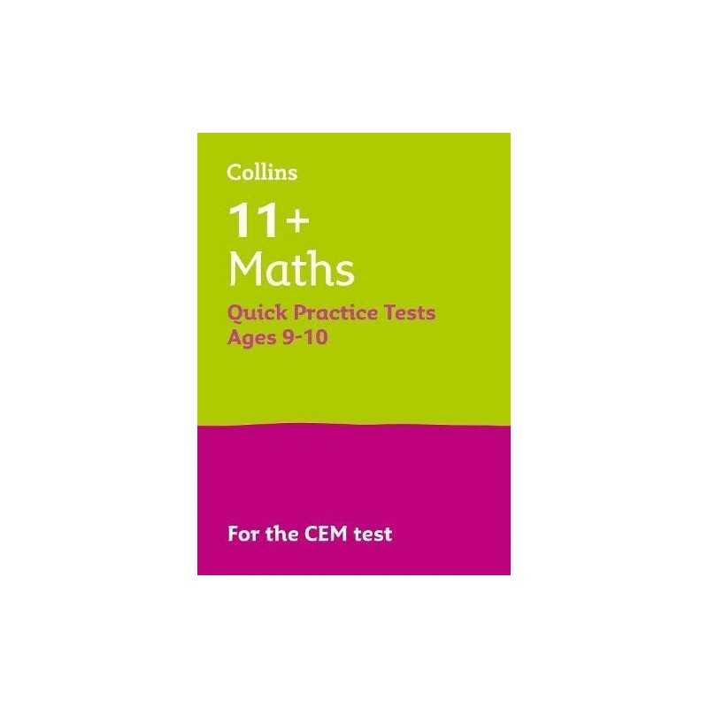 11+ Maths Quick Practice Tests Age 9-10 for the CEM Assessment t... by Letts 11+