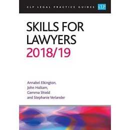 Skills for Lawyers 2018/2019 (CLP Legal Practice Guides) by Verlander Book The
