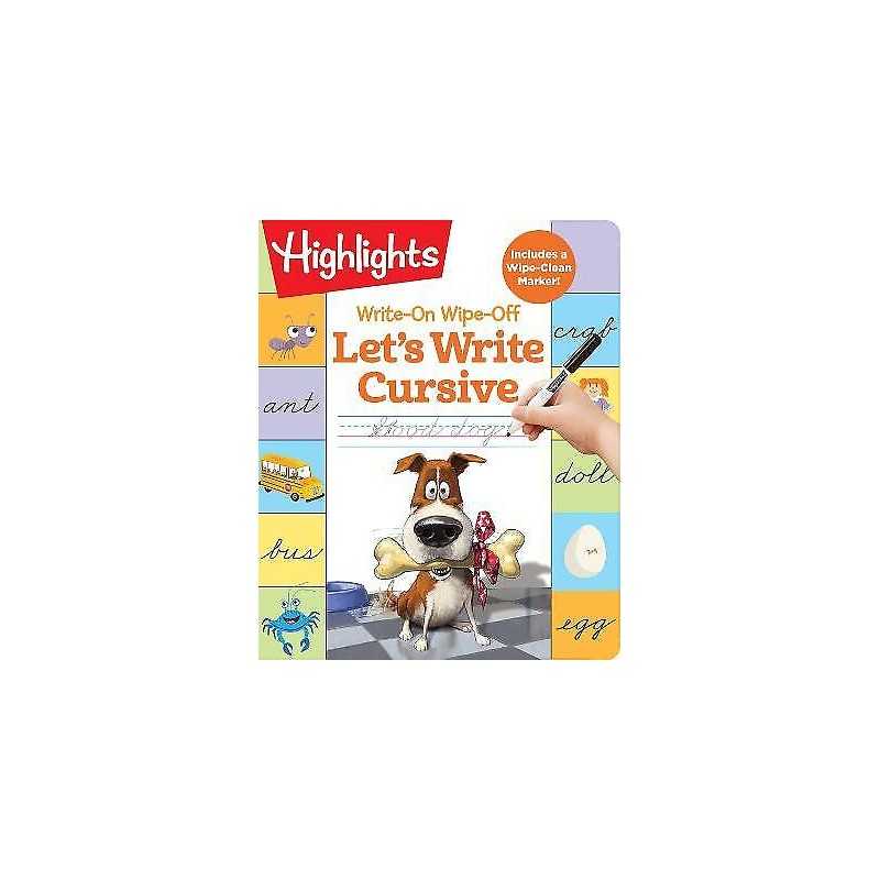 Write-On Wipe-Off: Lets Write Cursive - 9781644721834