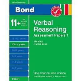 Bond Assessment Papers Verbal Reasoning 10-11+ yrs Book 1 by Thomas, Malcolm The