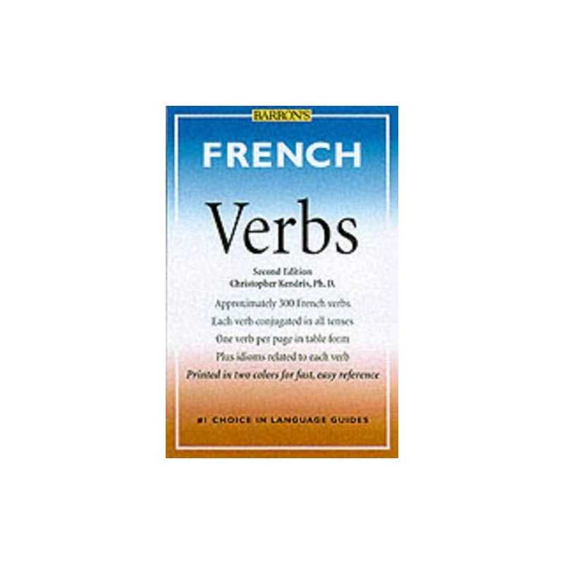 French Verbs (Barrons Verb Series) by Kendris, Christopher Paperback Book The