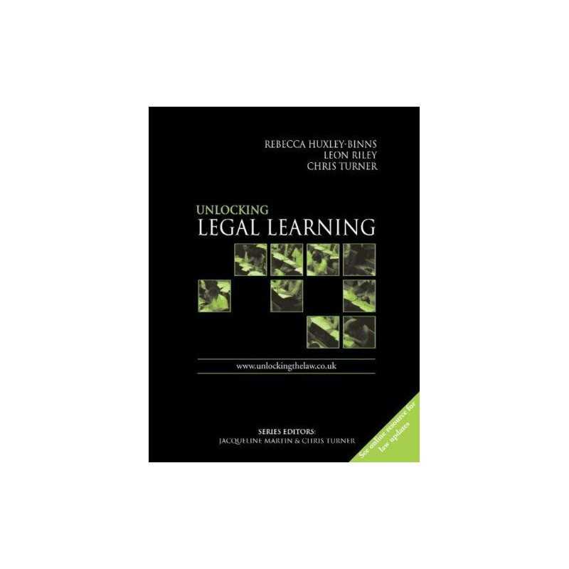 Unlocking Legal Learning (Unlocking the Law) by Angela Donaldson Paperback Book