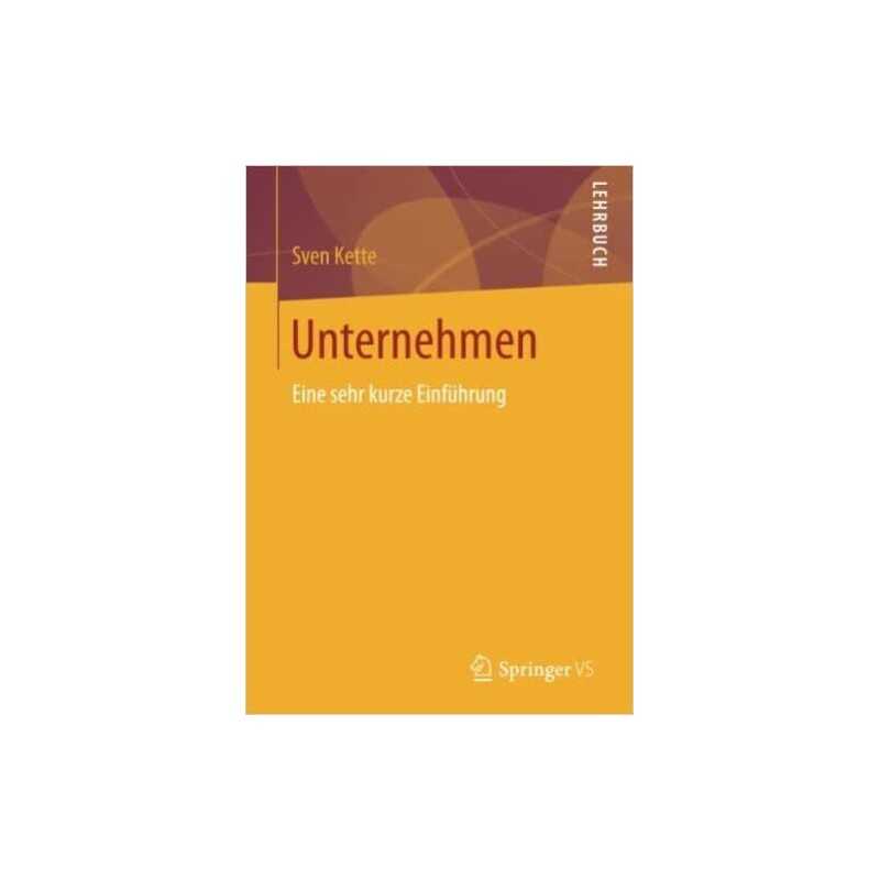 Unternehmen - 9783658180737