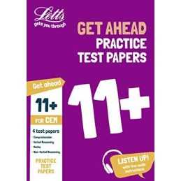 11+ Practice Test Papers (Get ahead) for the CEM tests inc. Audi... by Letts 11+