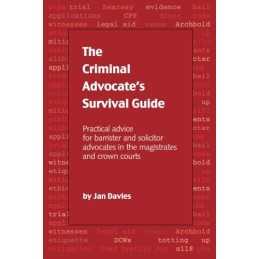 The Criminal Advocates Survival Guide by Jan Davies Paperback Book