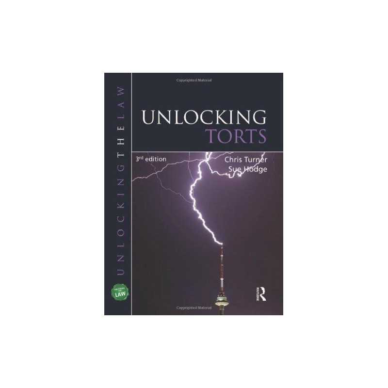 Unlocking Torts (UNTL) by Sue Hodge Paperback Book