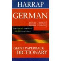 Harraps Giant Paperback German Dictionary by Harrap Paperback Book