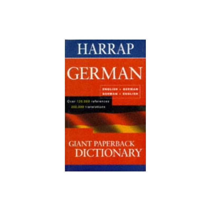 Harraps Giant Paperback German Dictionary by Harrap Paperback Book