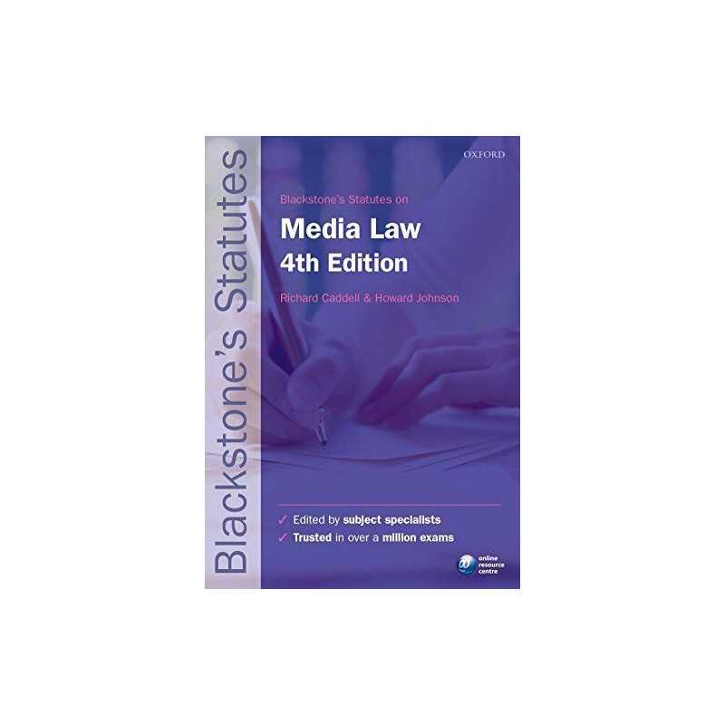 Blackstones Statutes on Media Law 4/e (Blackstones Statute Series) Book The