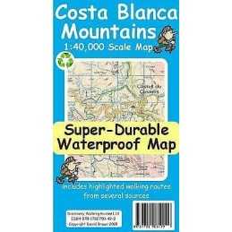 Costa Blanca Mountains Tour and Trail Map - 9781782750499