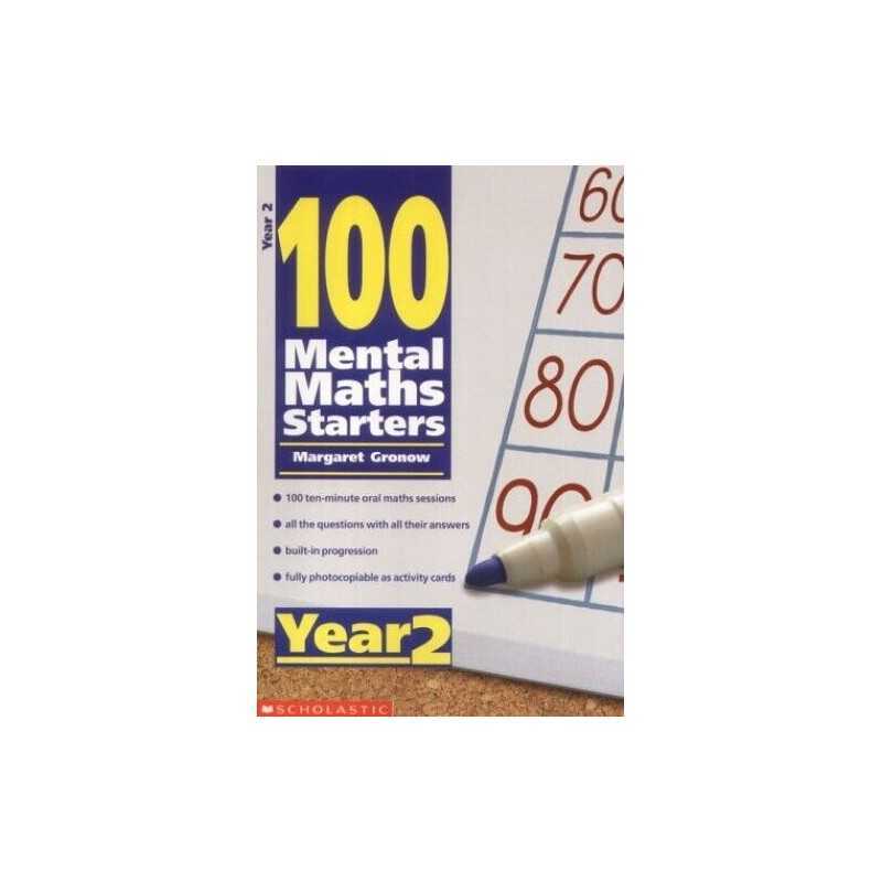 Year 2 (100 Mental Maths Starters) by Gronow, Margaret Paperback Book