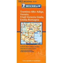 Michelin Map 562 Regional. Trentino-Alto Adige,... by Michelin Sheet map, folded