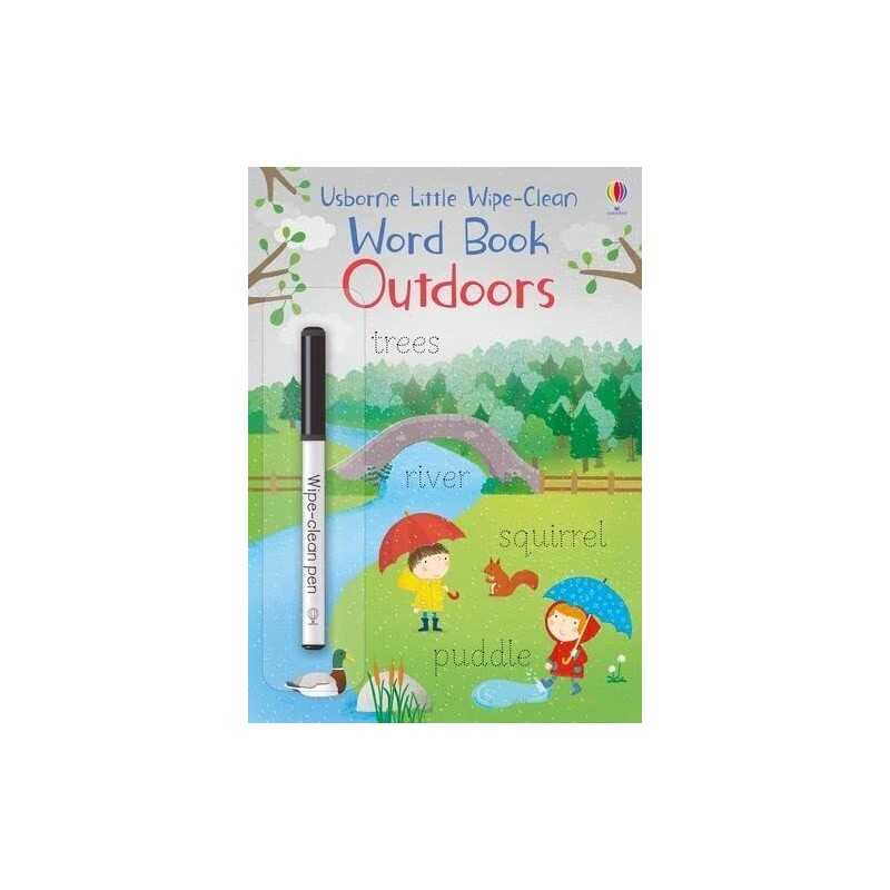 Outdoors (Little Wipe-Clean Word Books): 1 by Felicity Brooks Book