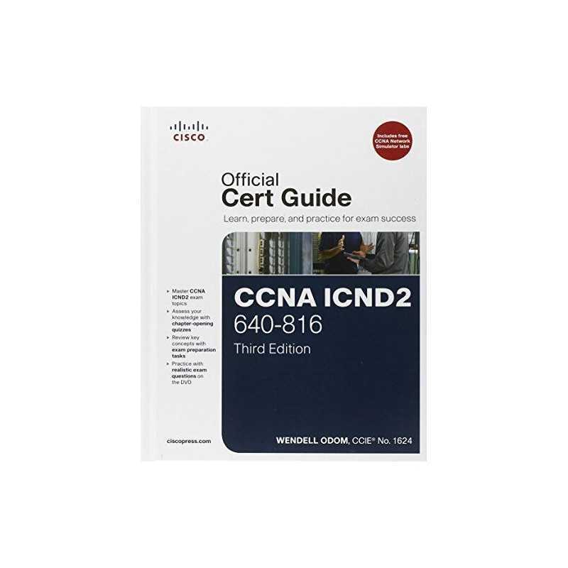 CCNA ICND2 640-816 Official Cert Guide by Odom, Wendell Book