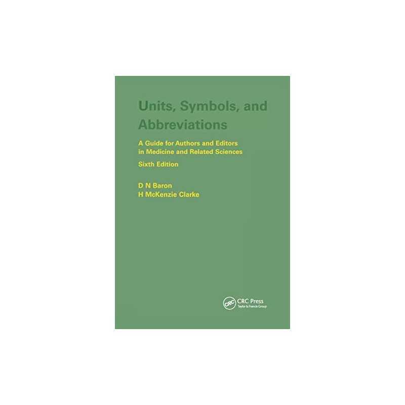 Units, Symbols, and Abbreviations: A G..., Clarke, H.M.