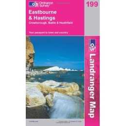 Eastbourne and Hastings, Battle and Heat... by Ordnance Survey Sheet map, folded