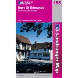 Bury St.Edmunds, Sudbury and Stowmarket ... by Ordnance Survey Sheet map, folded