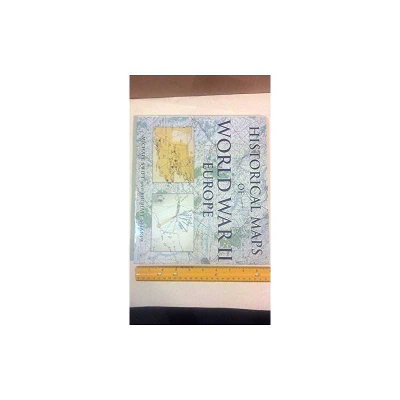 Historical Maps of WWII Europe by Sharpe, Michael Hardback Book  Fast