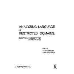 Analyzing Language in Restricted Domains - 9780898596205