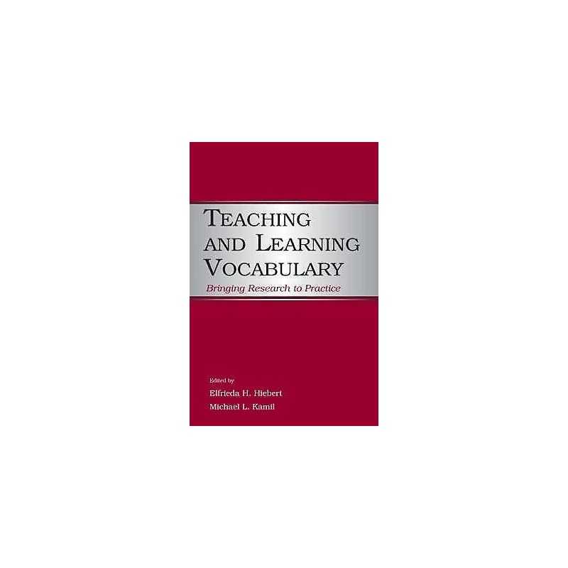 Teaching and Learning Vocabulary - 9780805852851