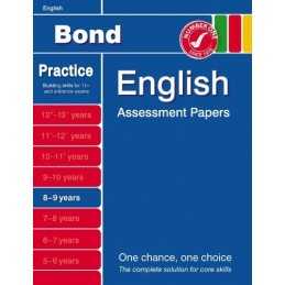 Bond Assessment Papers in English 8-9 years by Sarah Lindsay Paperback Book The