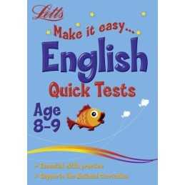 English Age 8-9: Quick Tests (Letts Make It Easy) by Fidge, Louis Book