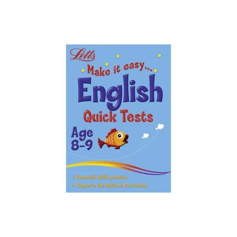 English Age 8-9: Quick Tests (Letts Make It Easy) by Fidge, Louis Book