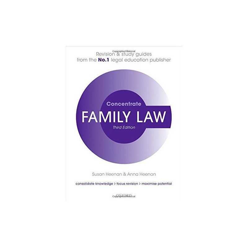 Family Law Concentrate Law Revision and Study Guide 3/e by Heenan, Anna Book The