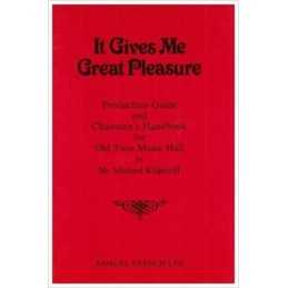It Gives Me Great Pleasure - 9780573090363